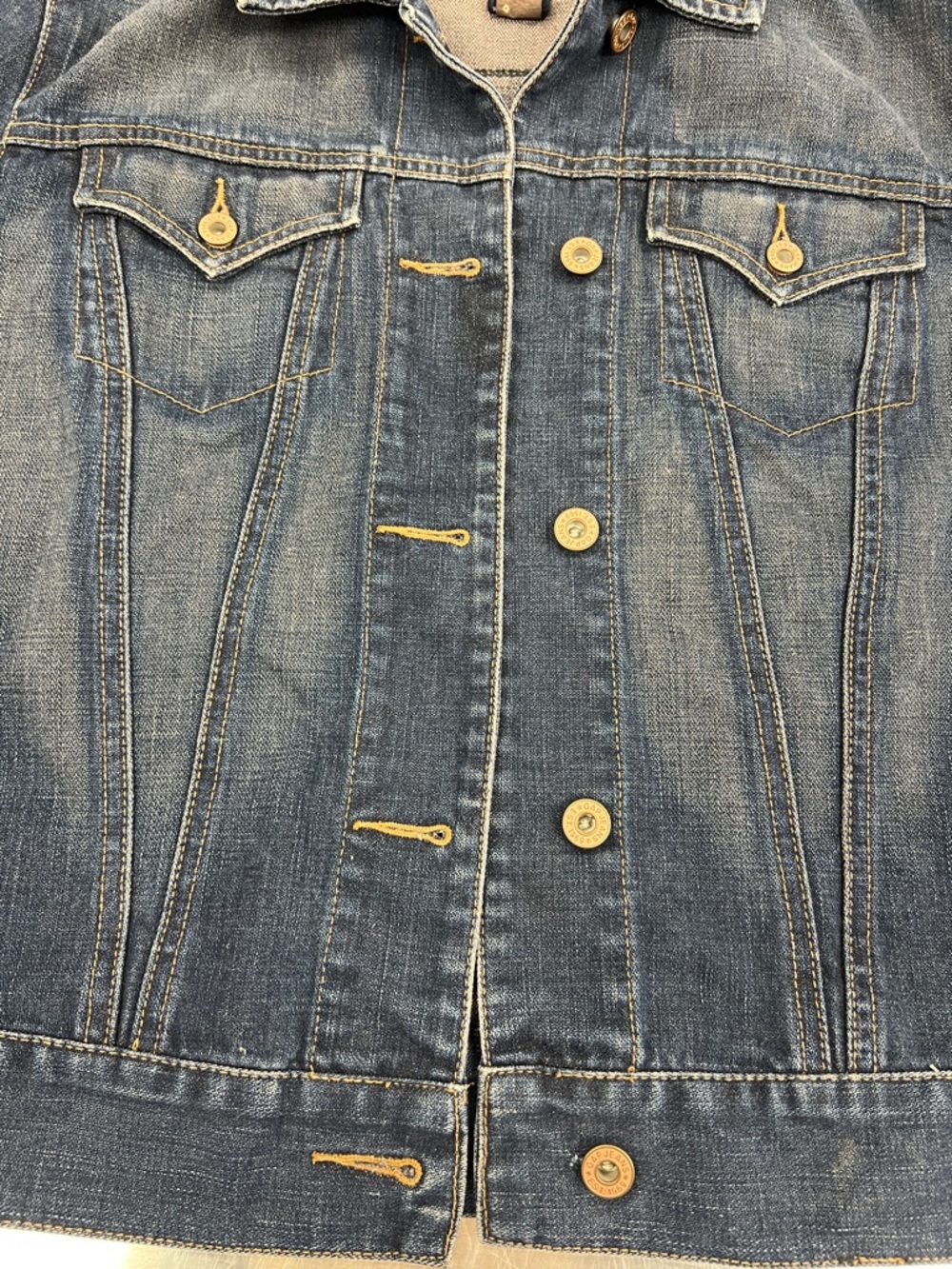 GAP Dark Blue Denim Jean Jacket for Women - Picture 4 of 12